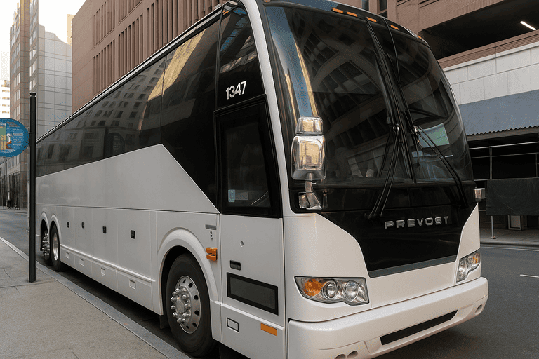 a Charter Bus Rental Charleston coach bus
